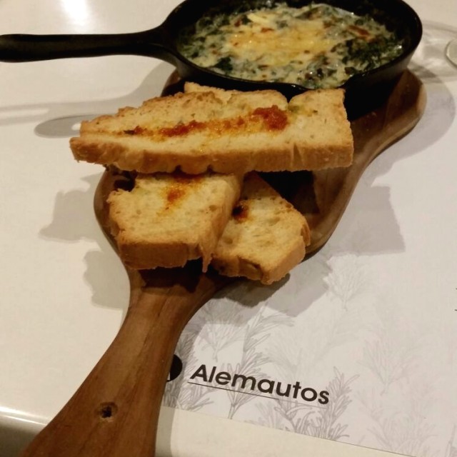 cazuela de espinaca y queso