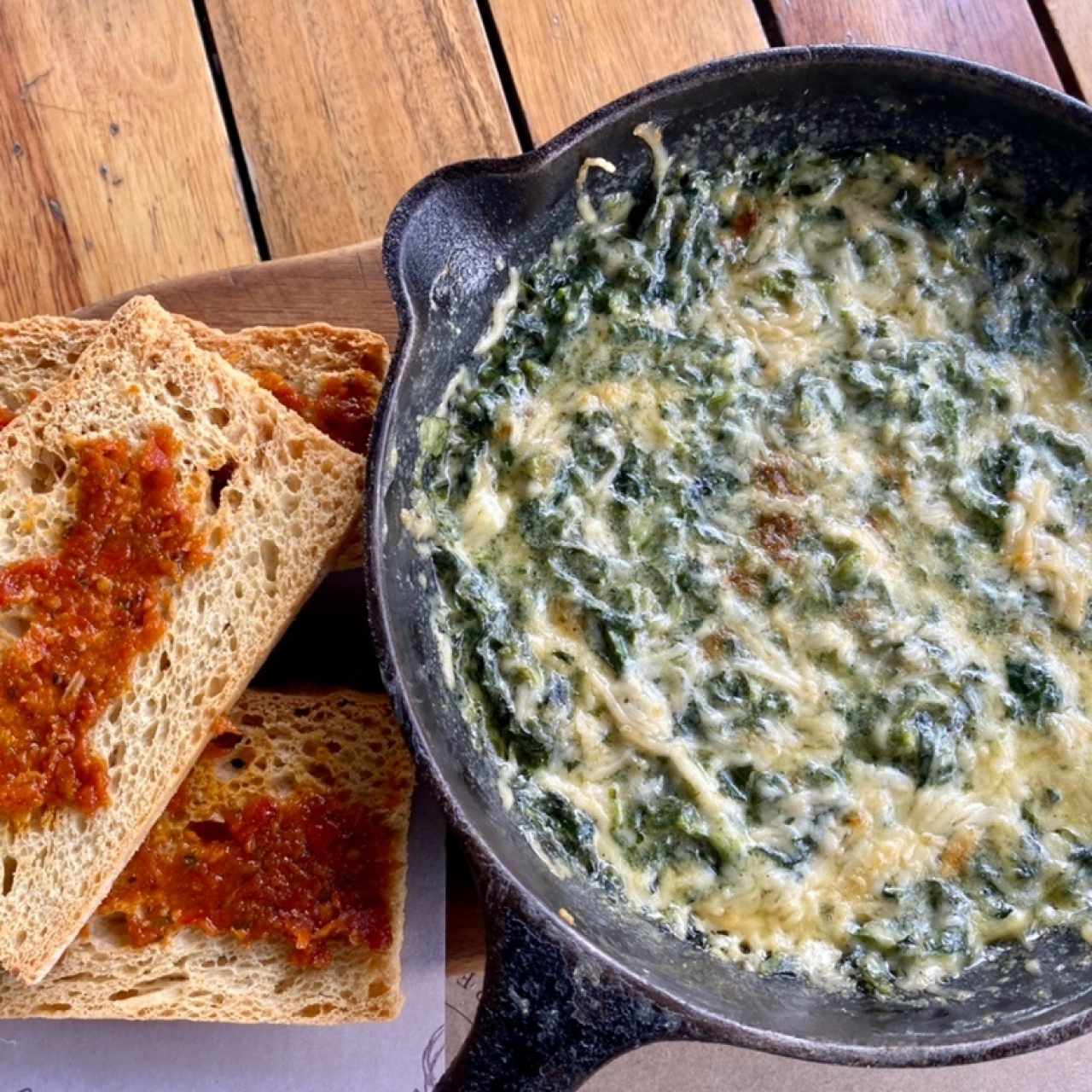 Cacerola de espinacas con queso