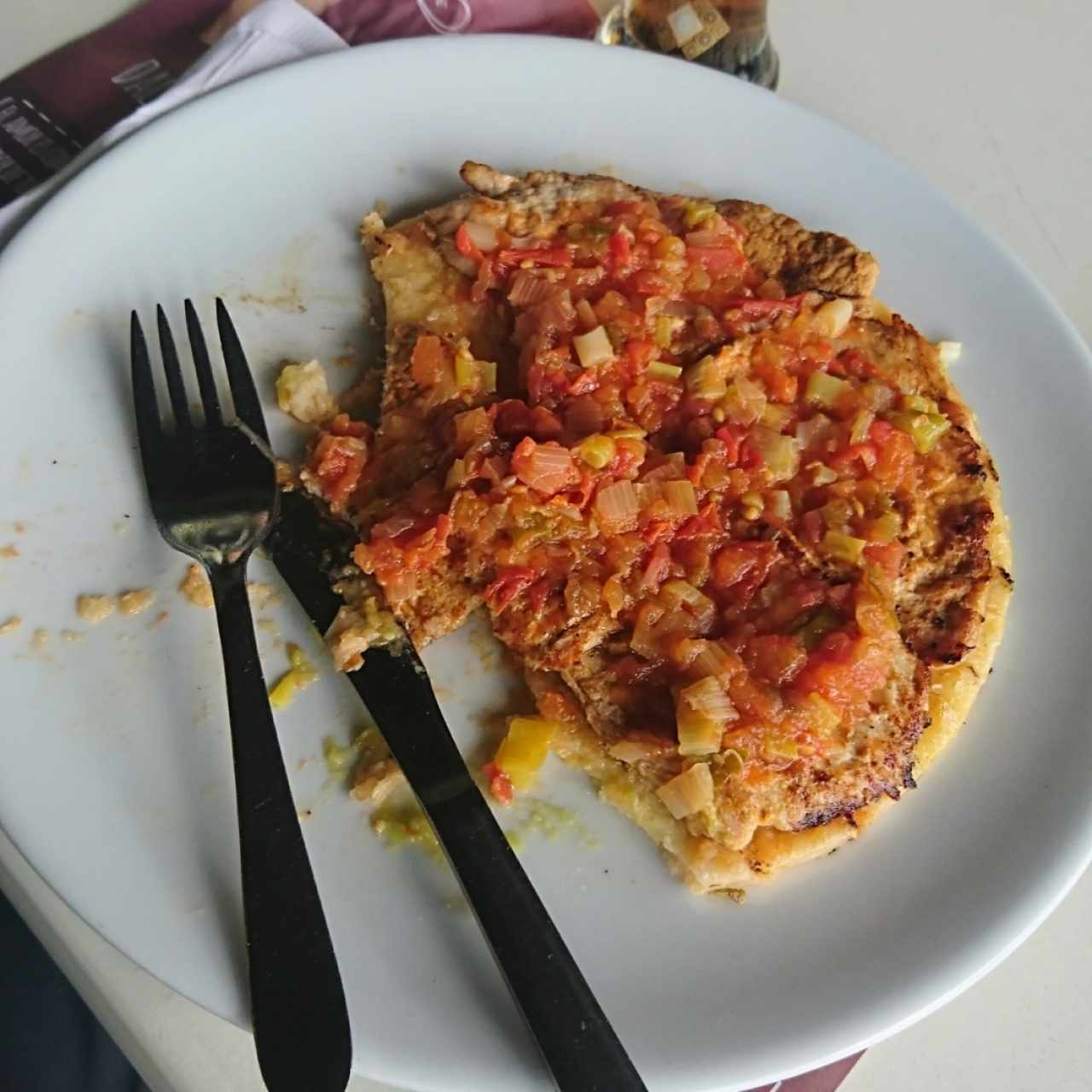 cañon con hogao...en el momento cuándo se entiende por qué hay una arepa más pequeña en la carta
