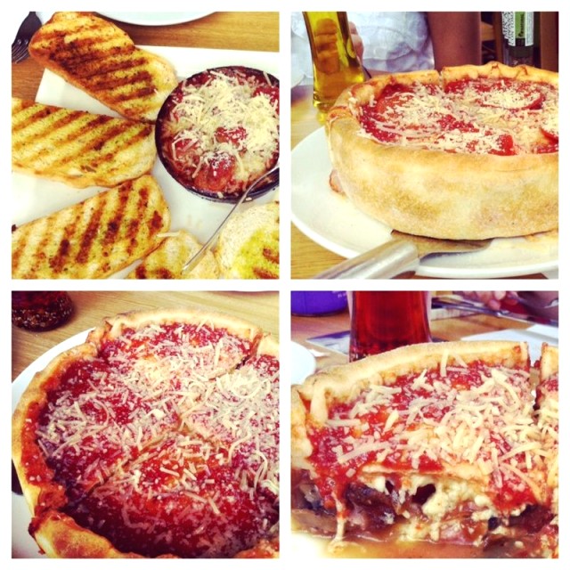 Albondigas de entrada y pizza baja california.