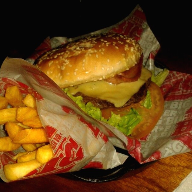 American and bacon