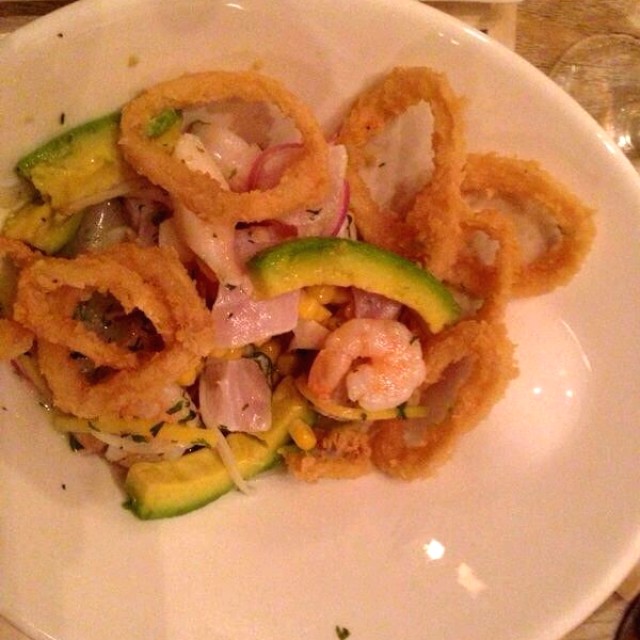 Cebiche de mariscos en Cuzco Cartagena 