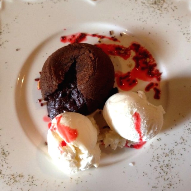 Volcan de chocolate