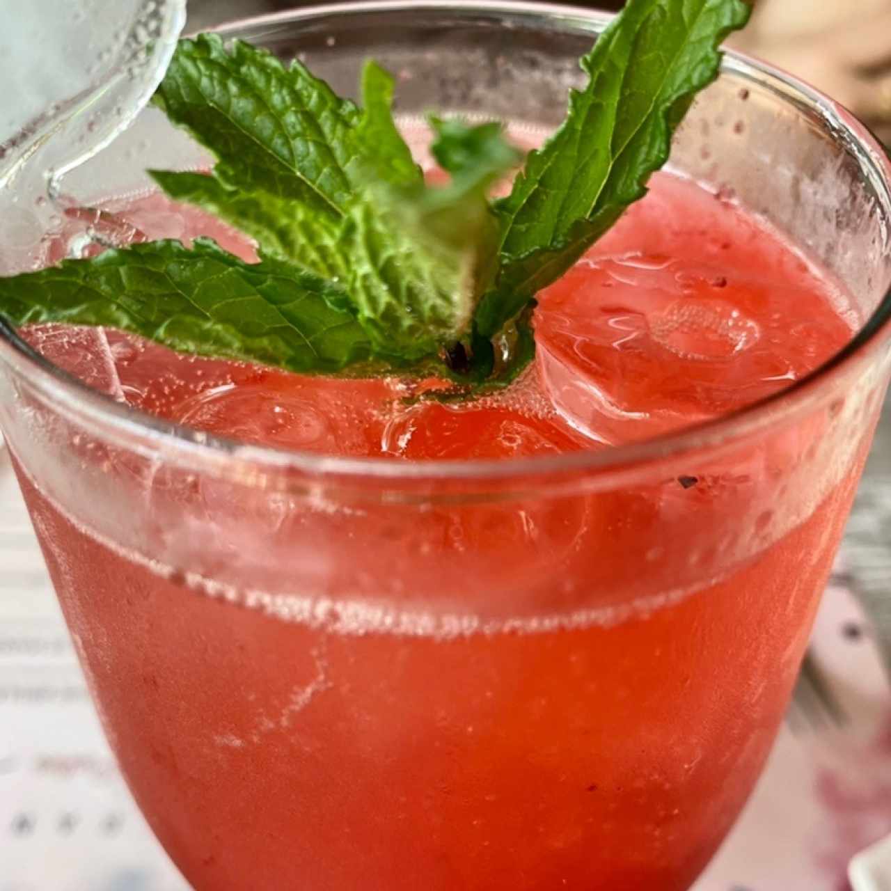 Soda de frutos rojos 