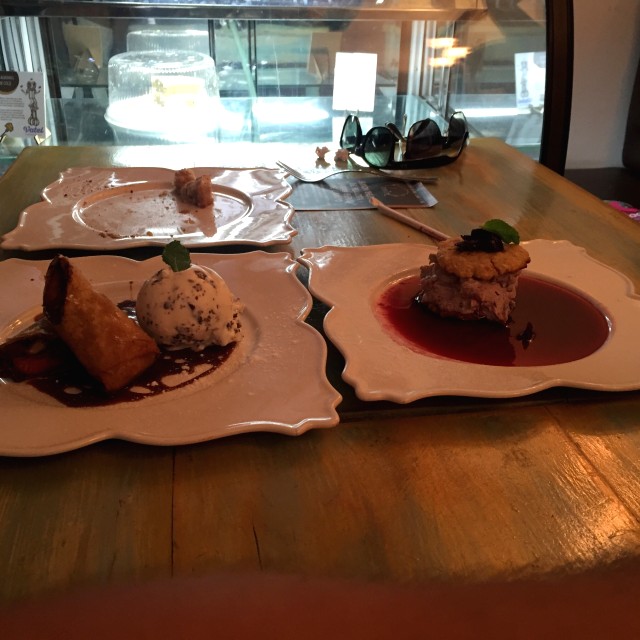 Cheesecake de flor de jamaica