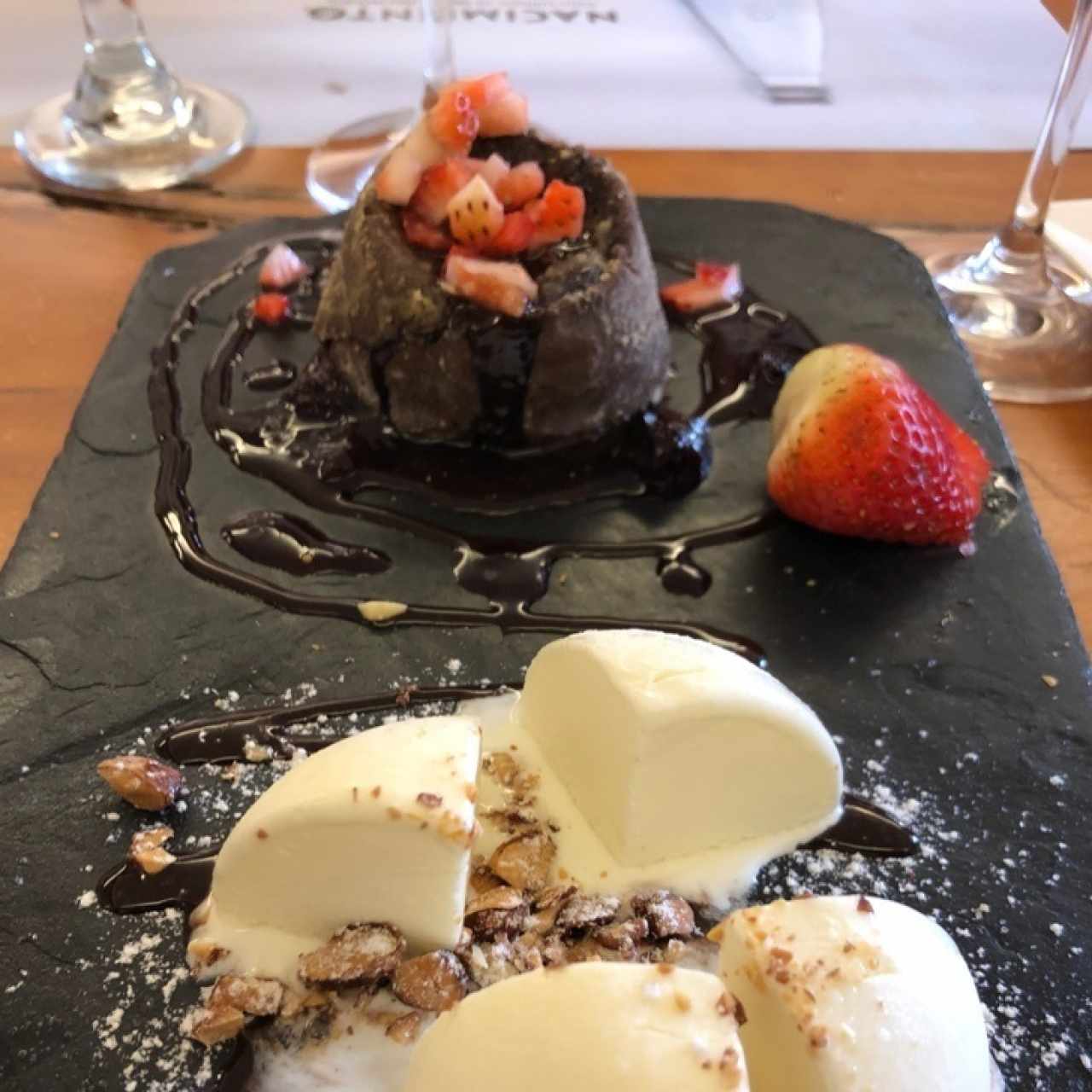 fondant de chocolate