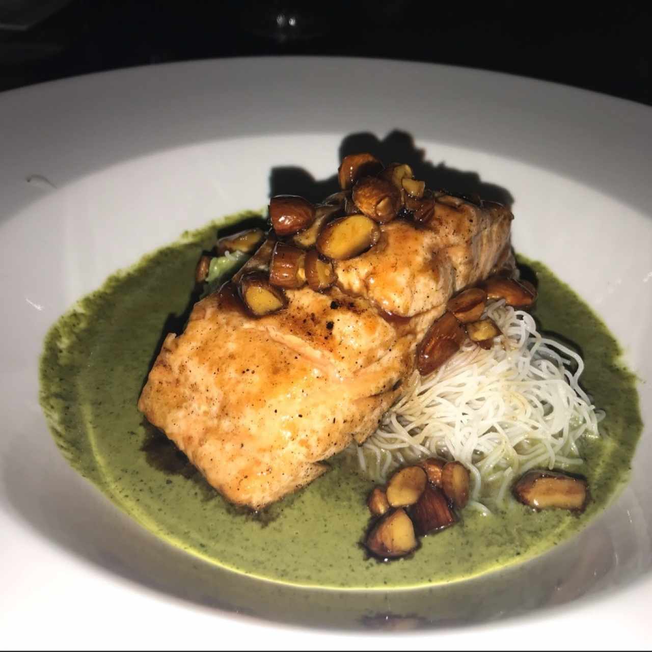 salmon garrapiñado