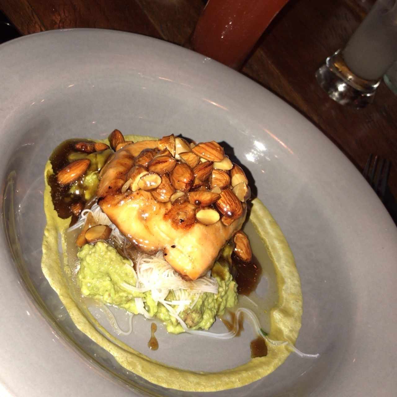 salmon garrapiñado
