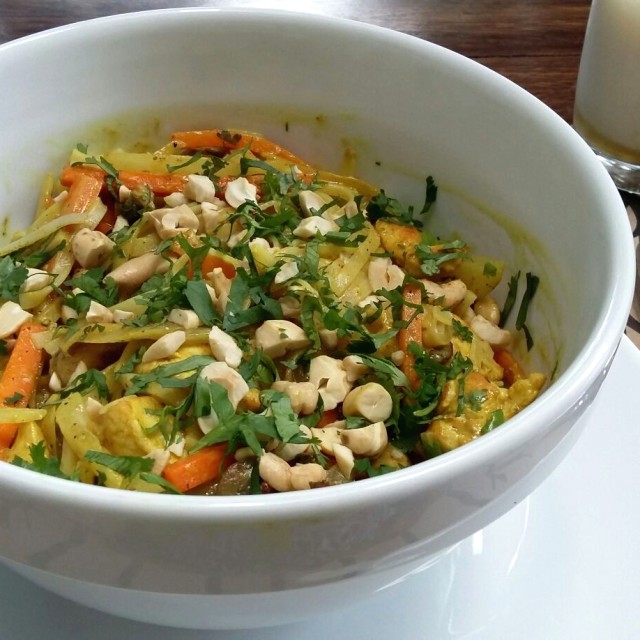 Wok de pollo 