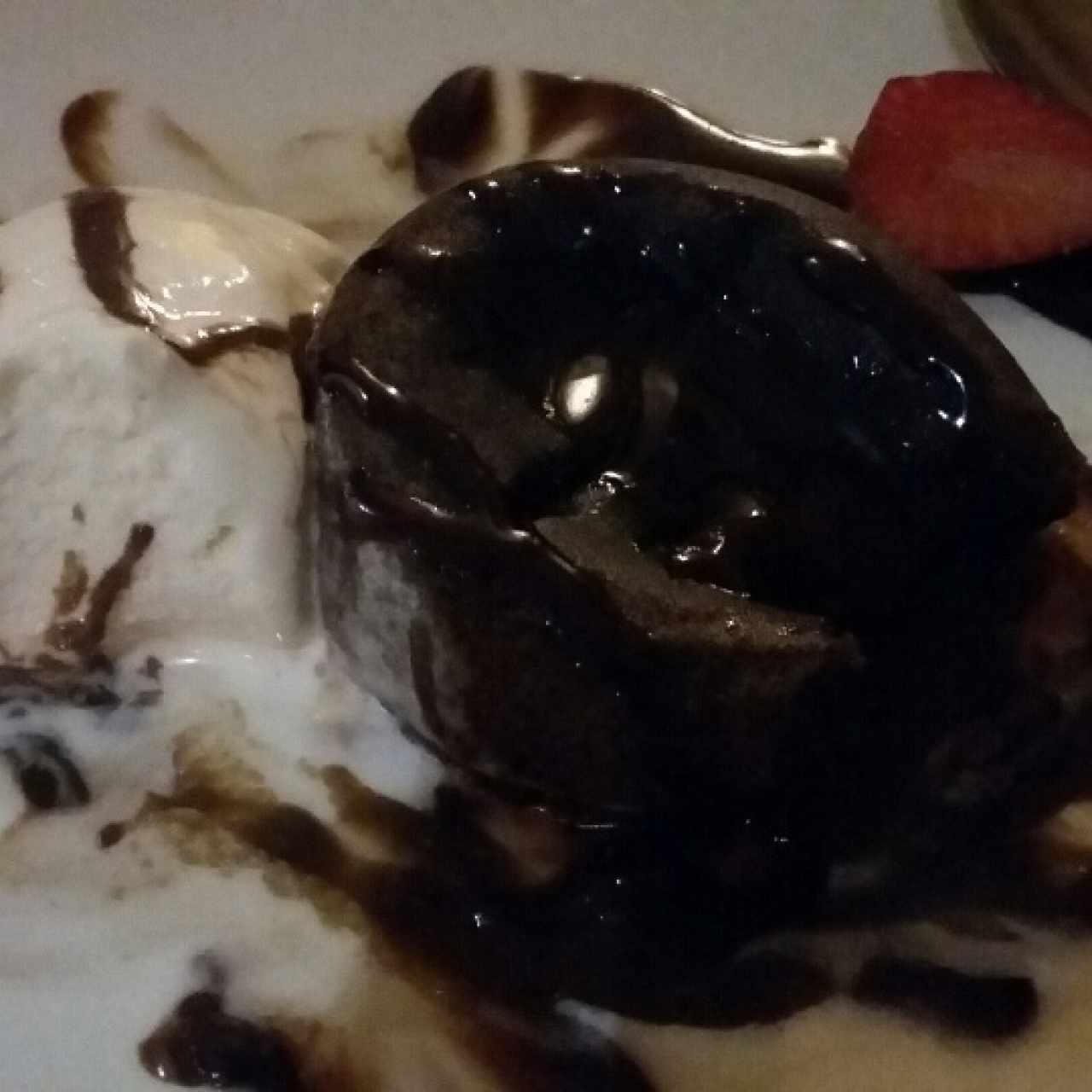 volcán de chocolate