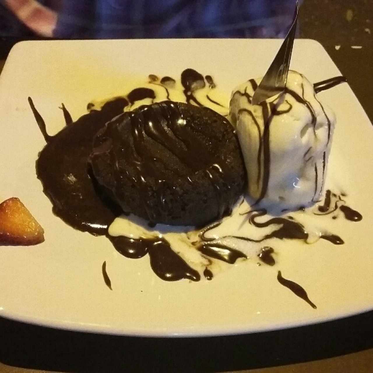 volcán de chocolate 