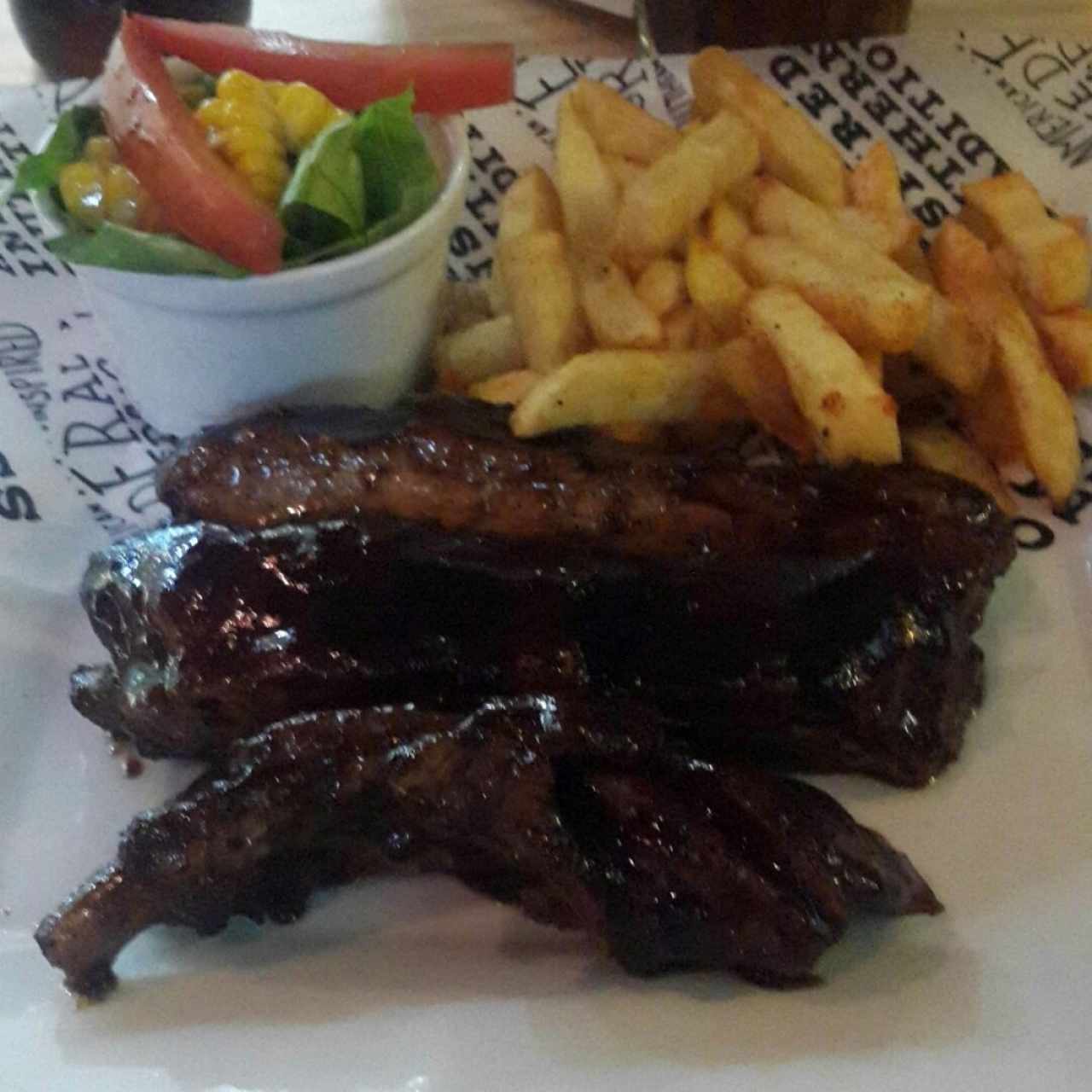 Costillas en Reducción de cafe, caramelo y balsámico 