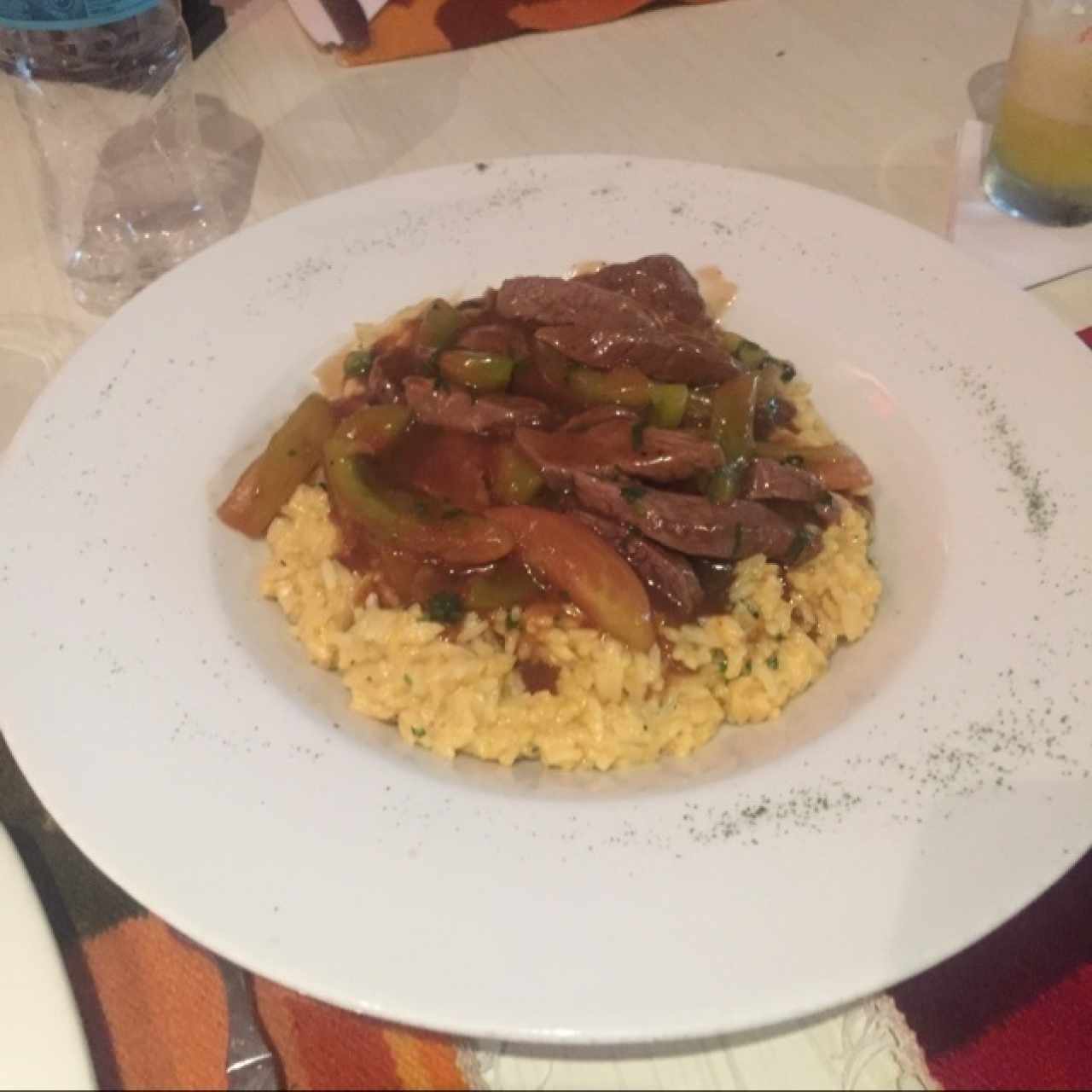 rissoto de solomo saltado
