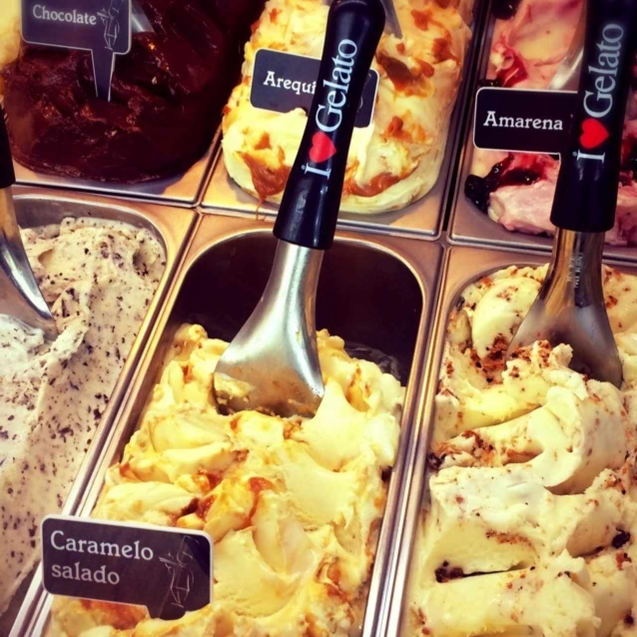 vitrina de los helados! 