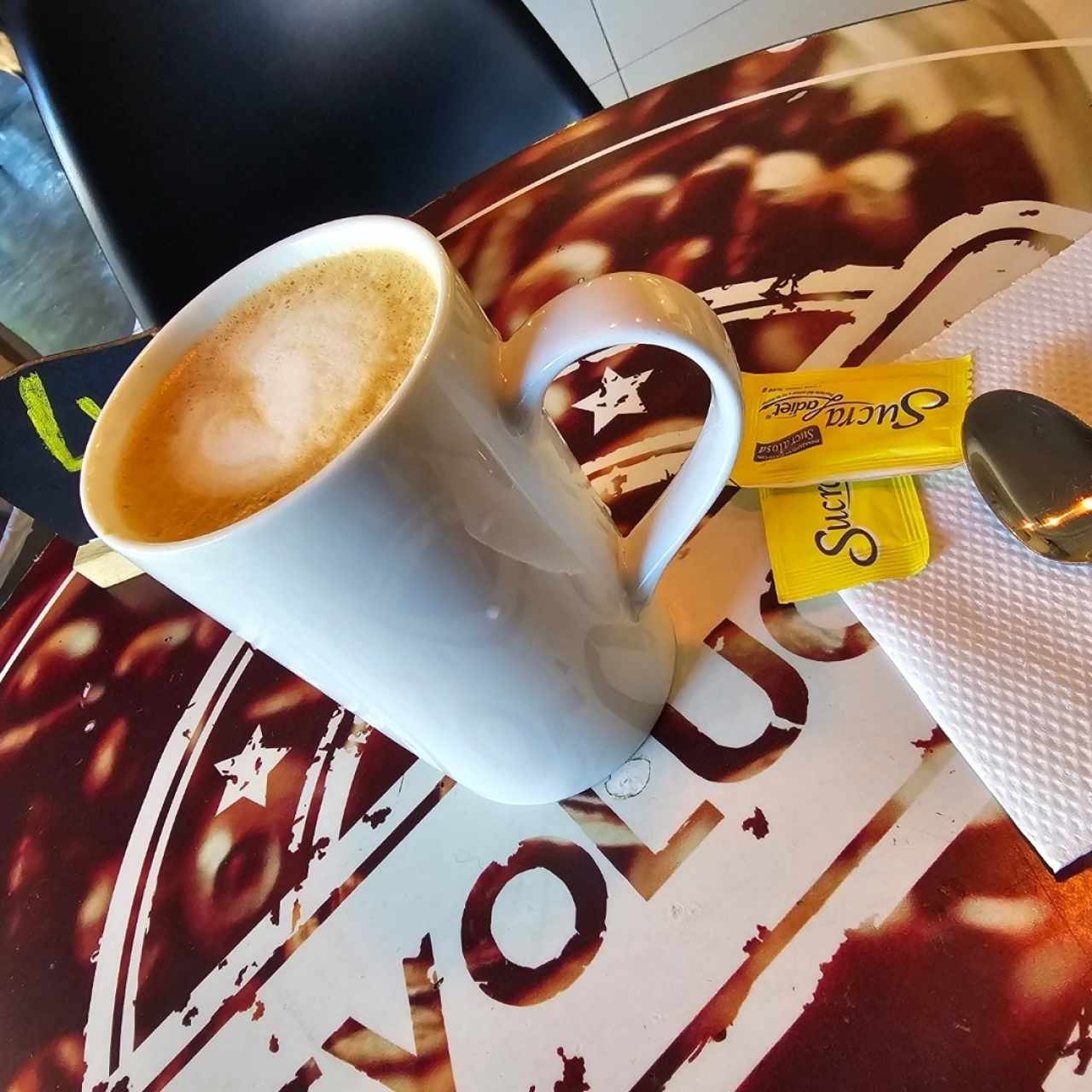Cafe con leche americano 