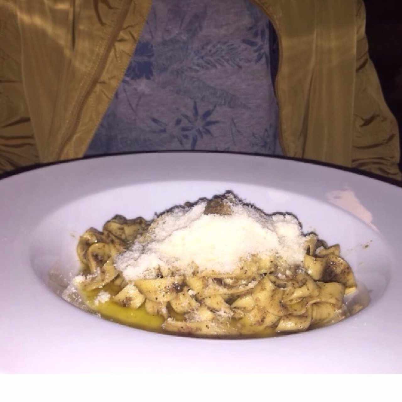 fetuccini con trufa negra