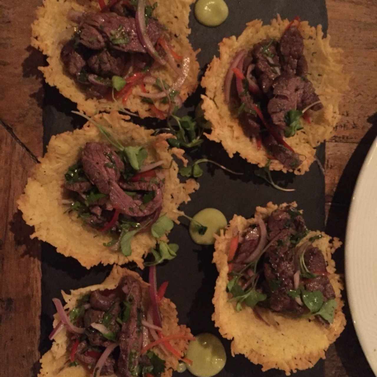 Canastillas de parmesano