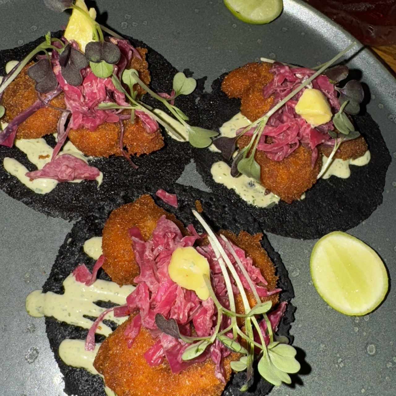 Tacos de camarones