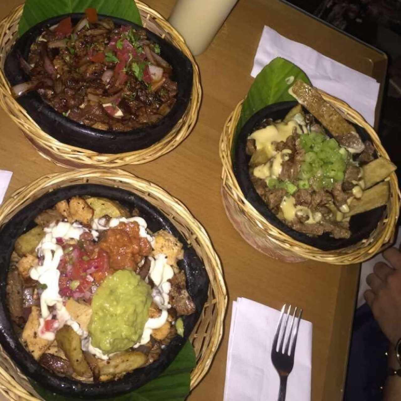 Papas peruana, mexicana y argentina