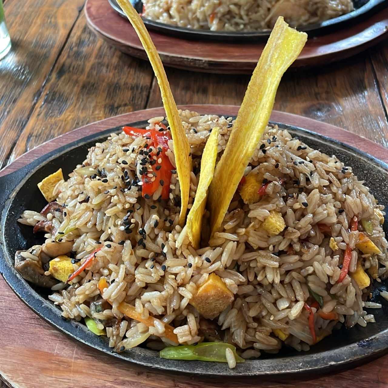 Arroz chaufa con solomillo 