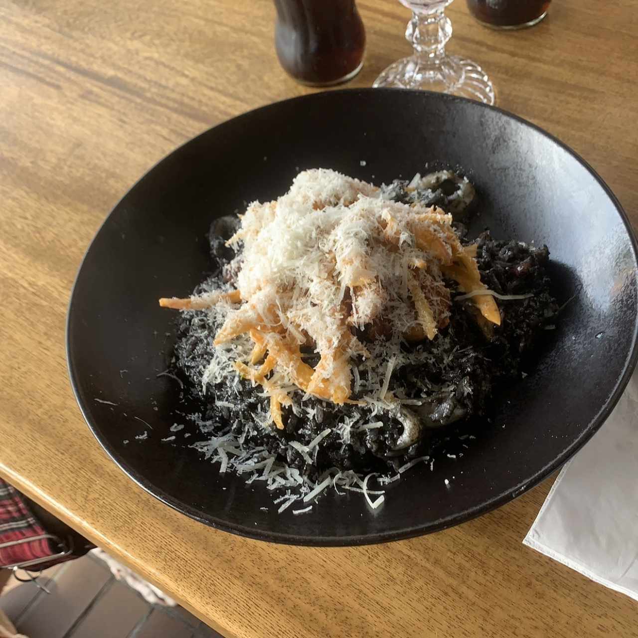 Arroz en tinta de calamar