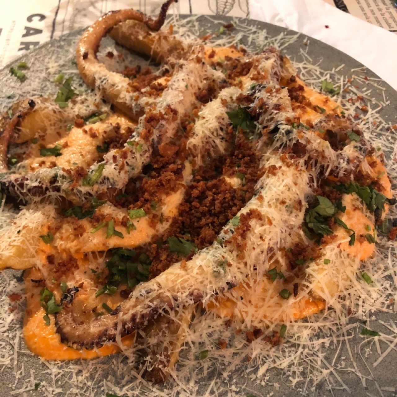 pulpo a la huancaina