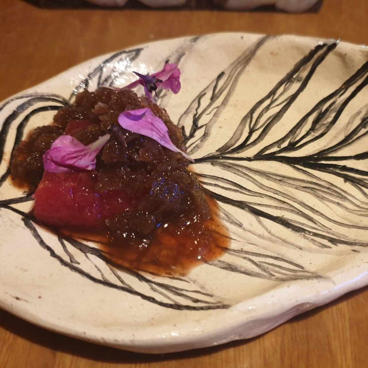 Postre delfín rosado
