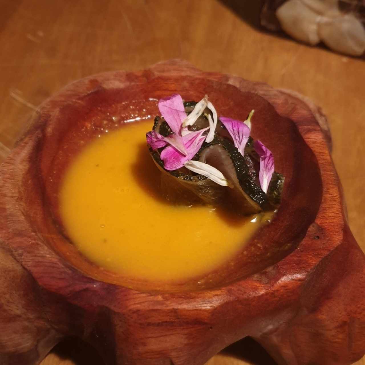 Pirarucu en salsa chontaduro