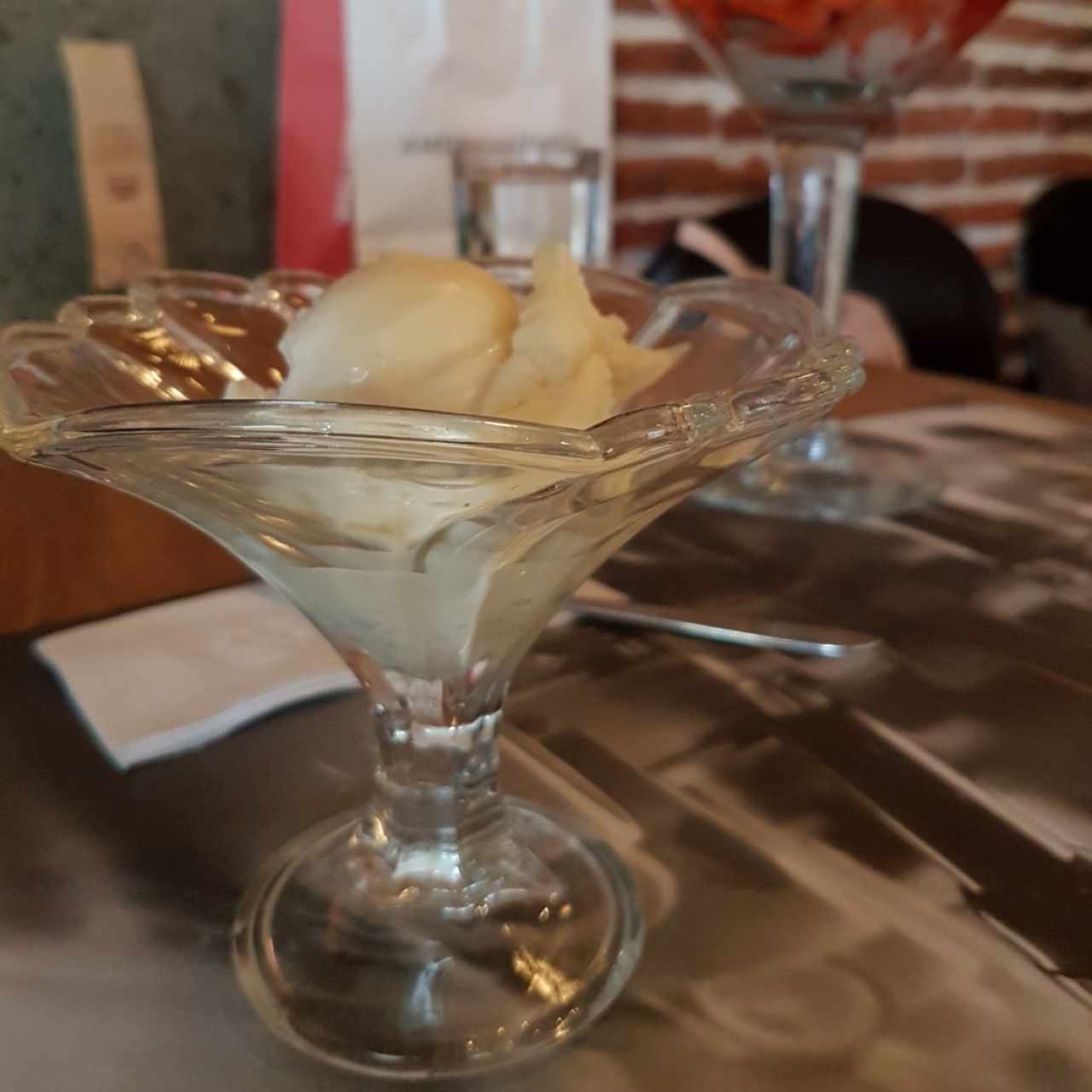 helado de vainilla