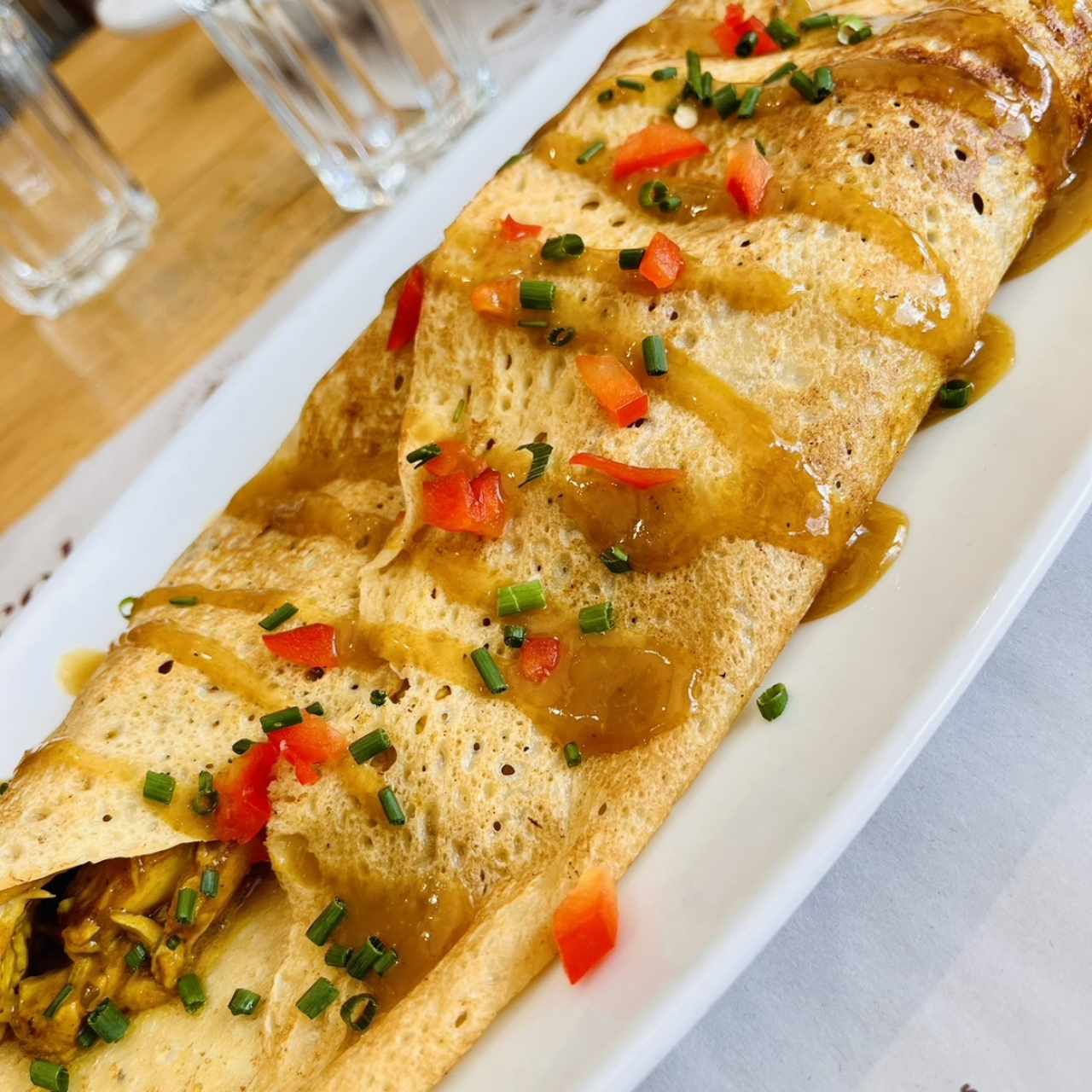 Crepe se Pollo Thai