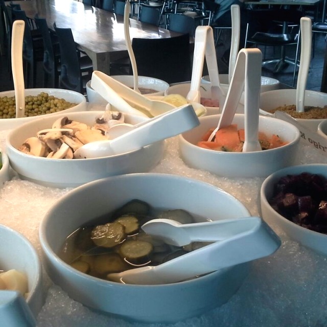Barra de ensaladas