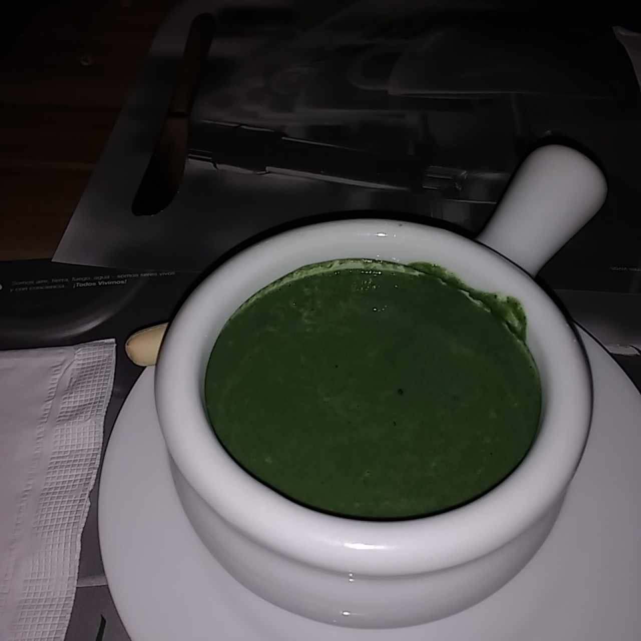 crema  de espinacas