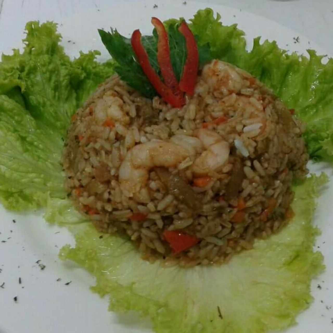 arroz con camarones 