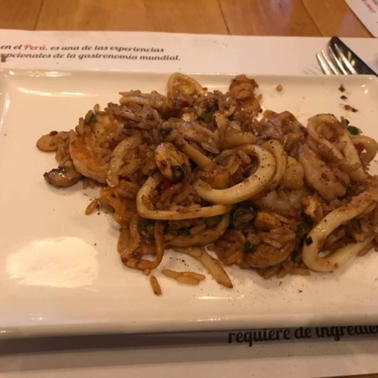Chaufa de mariscos