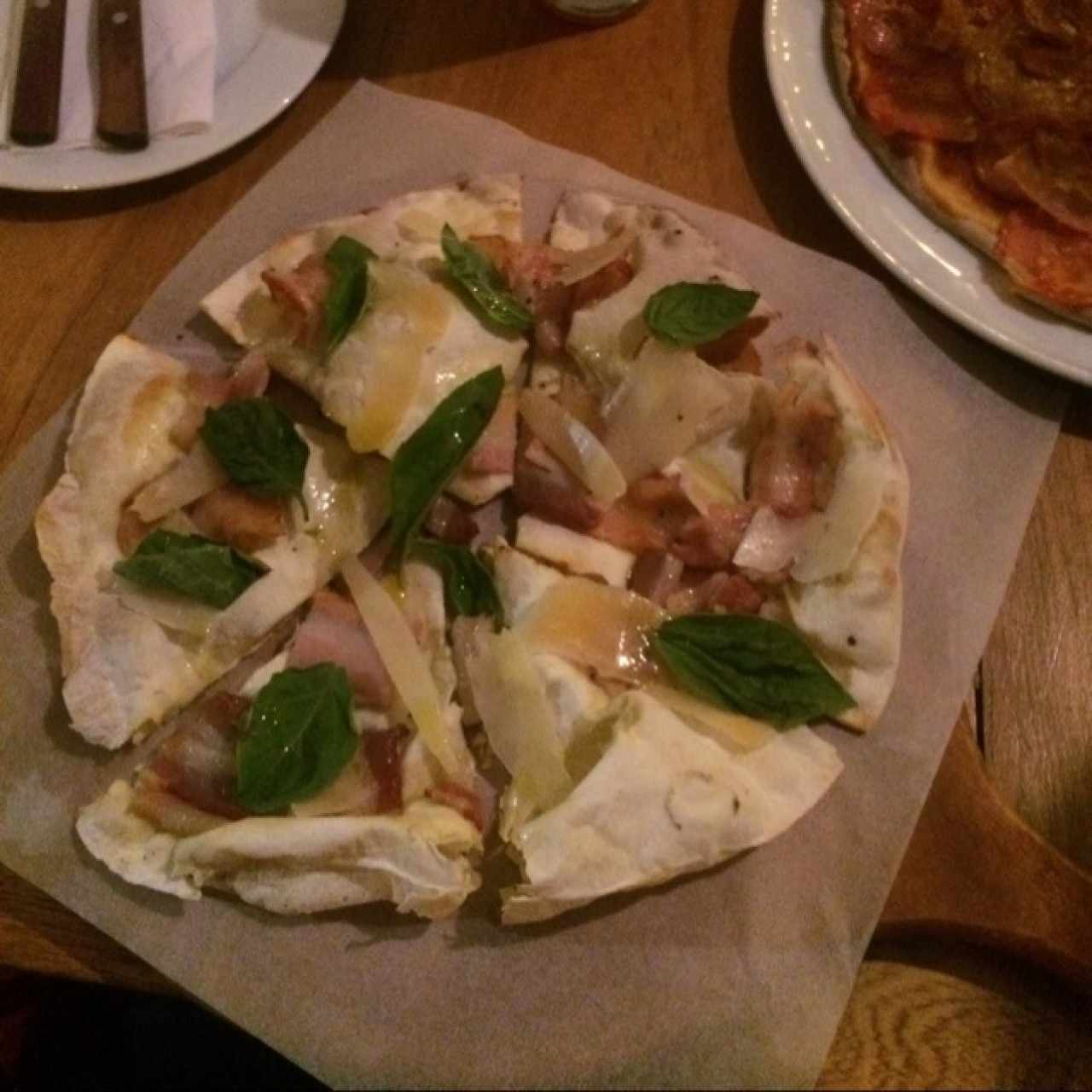 tostadas de tocineta y queso