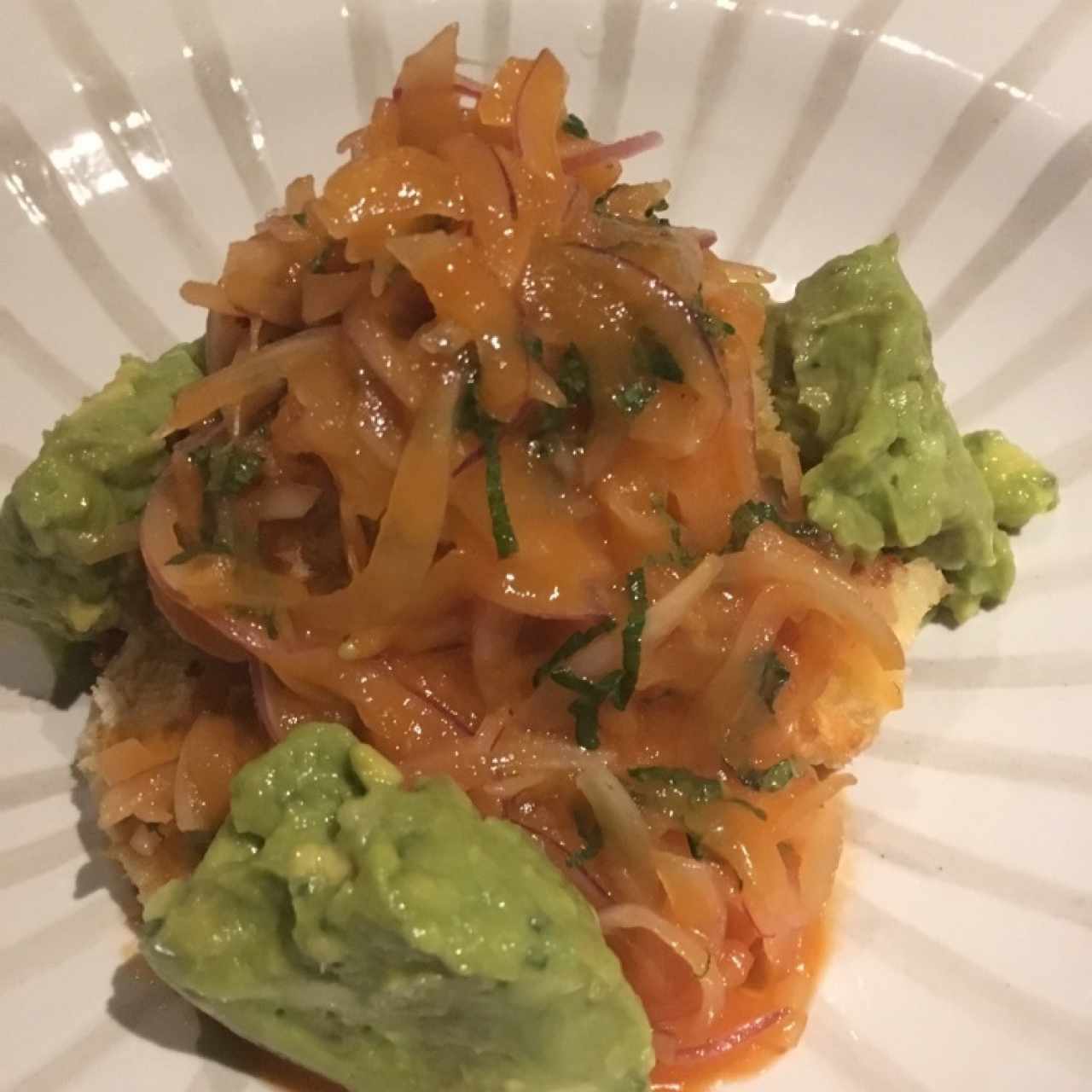 pescado al horno en panko con salsa de rocoto