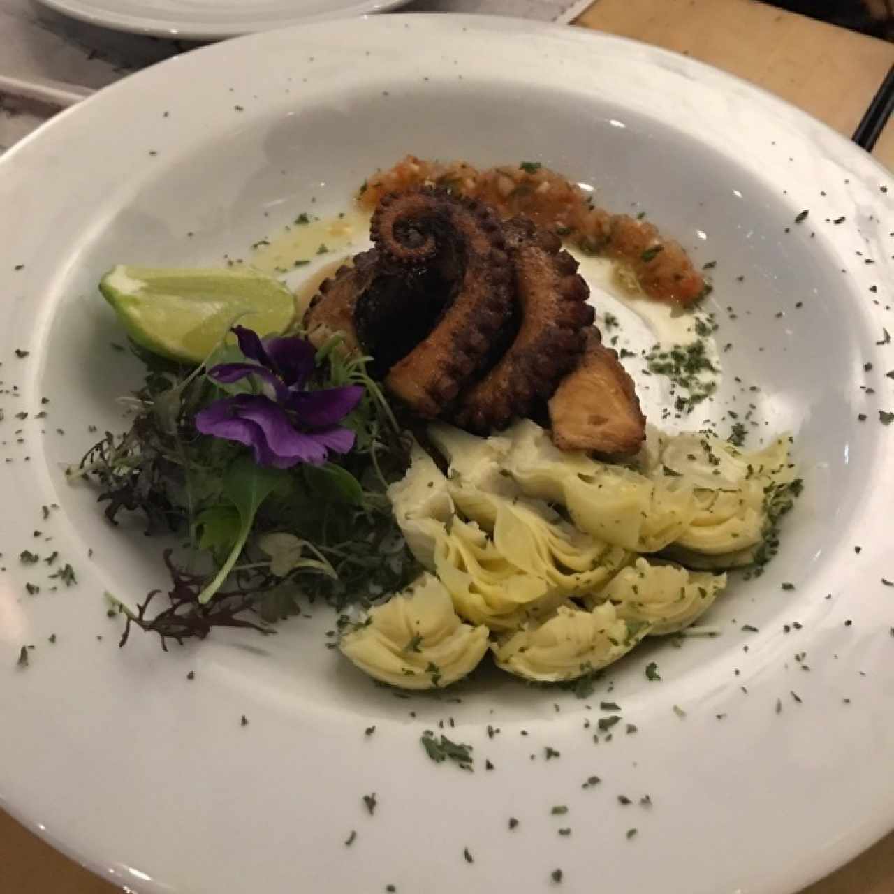 entrada de pulpo asado 