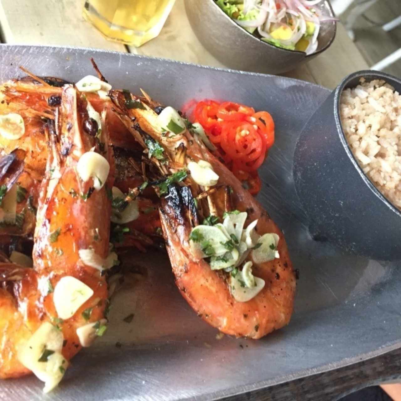 Gambas a la parrilla