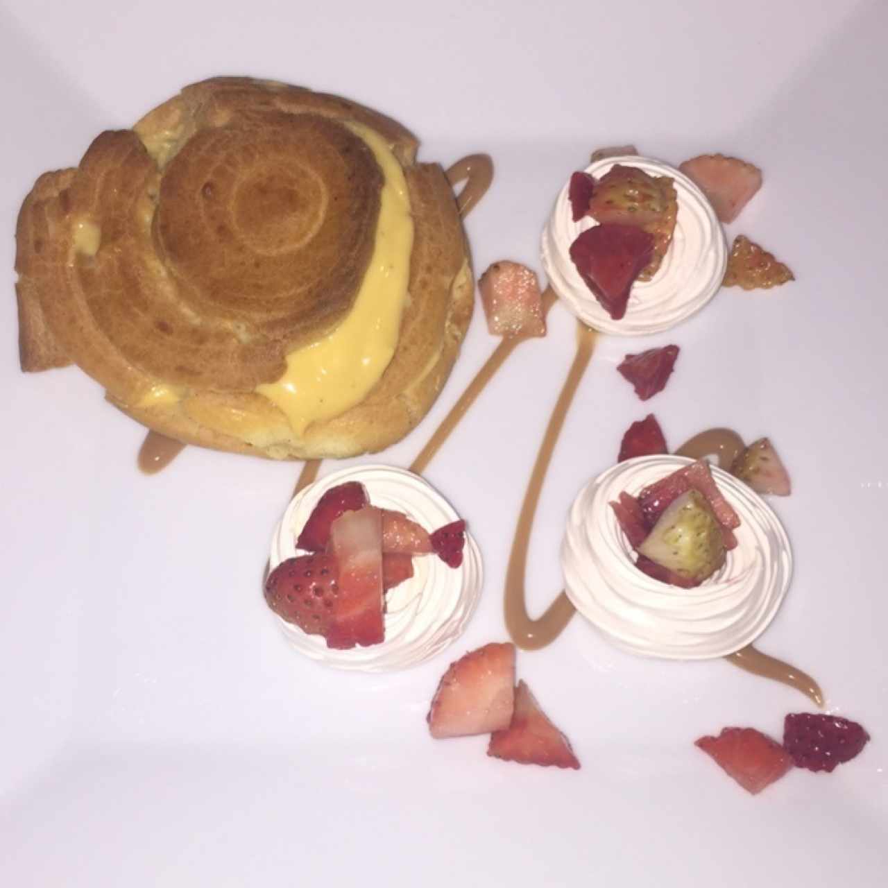 profiterol de suspiro limeño! 