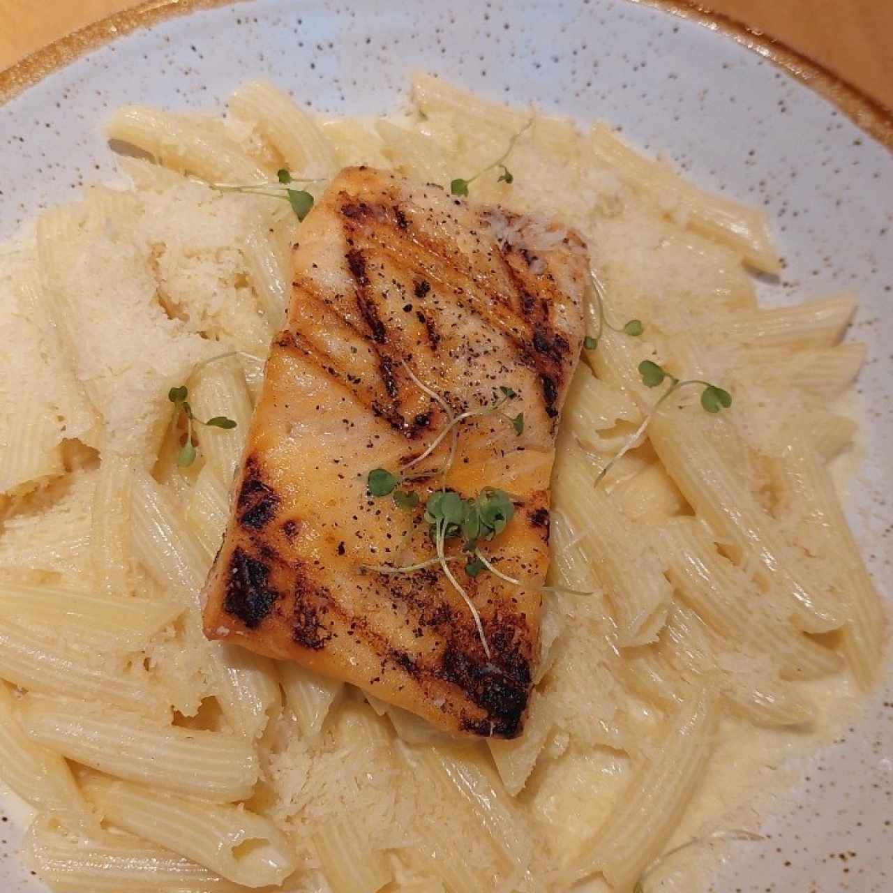 penne con salmon