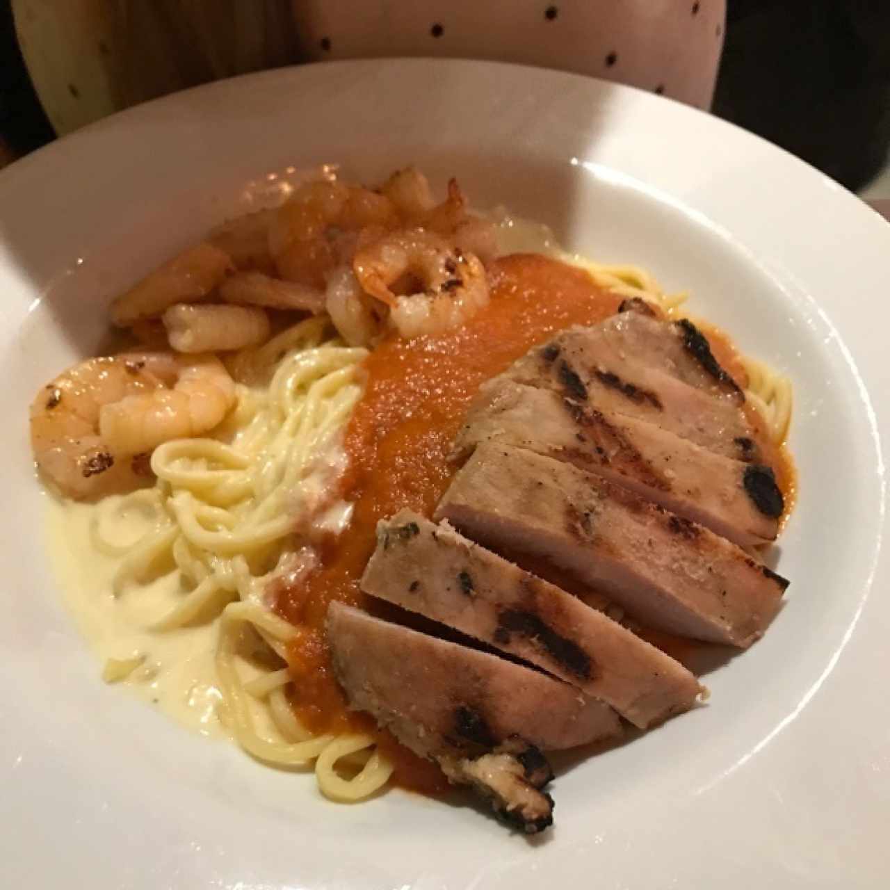 Pasta cañon camaron