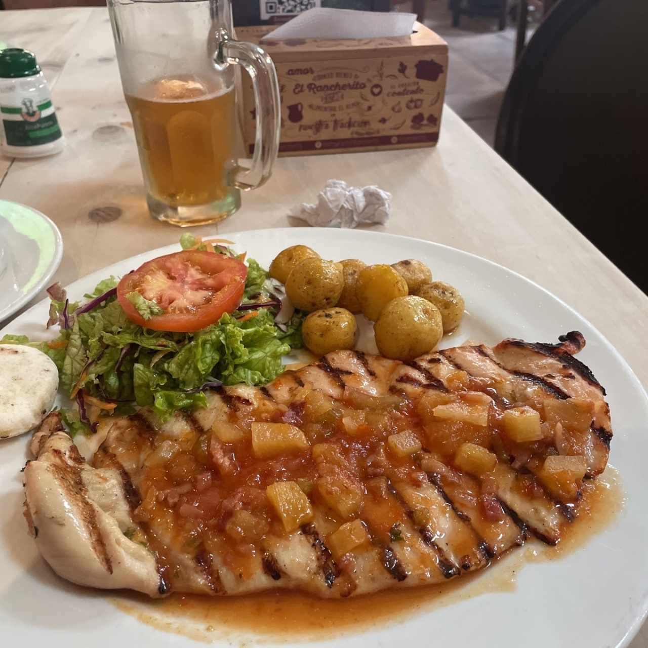 Filete de pollo agridulce