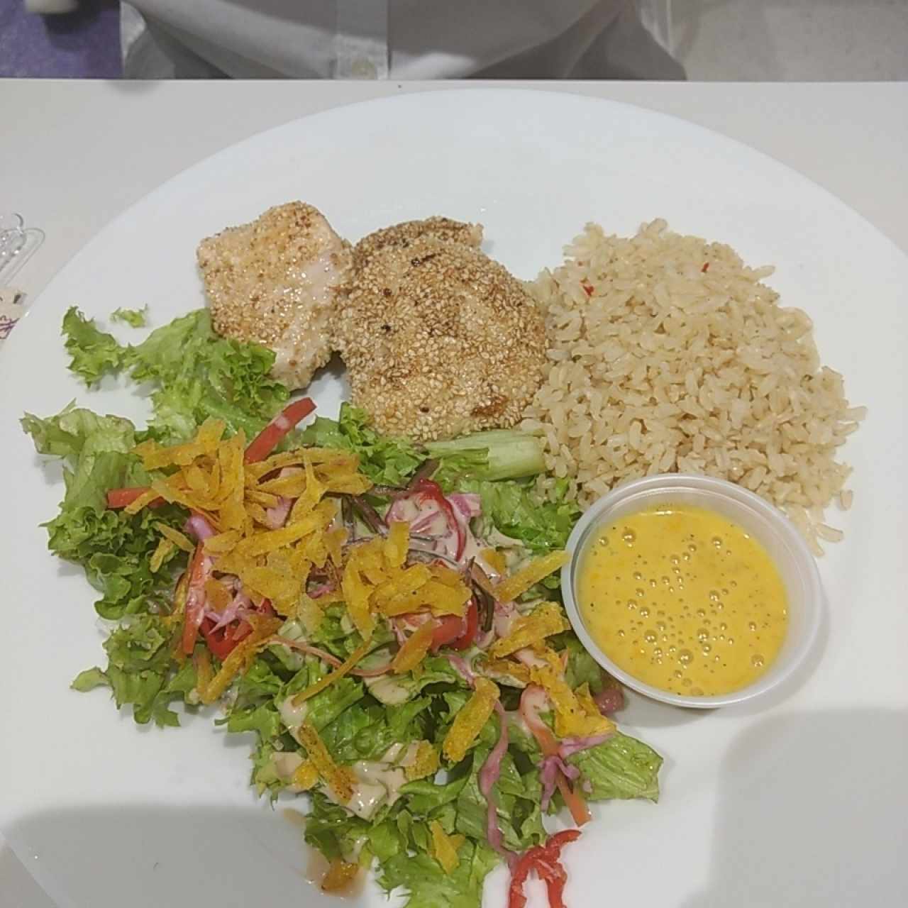 pollo al ajonjoli