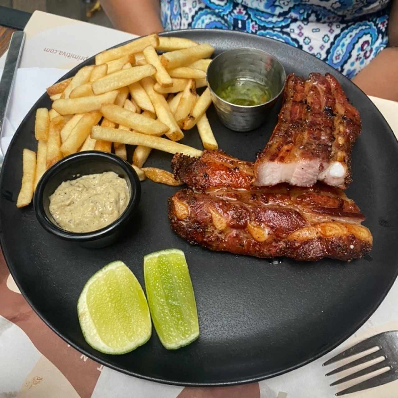 Chistilla con papas francesas