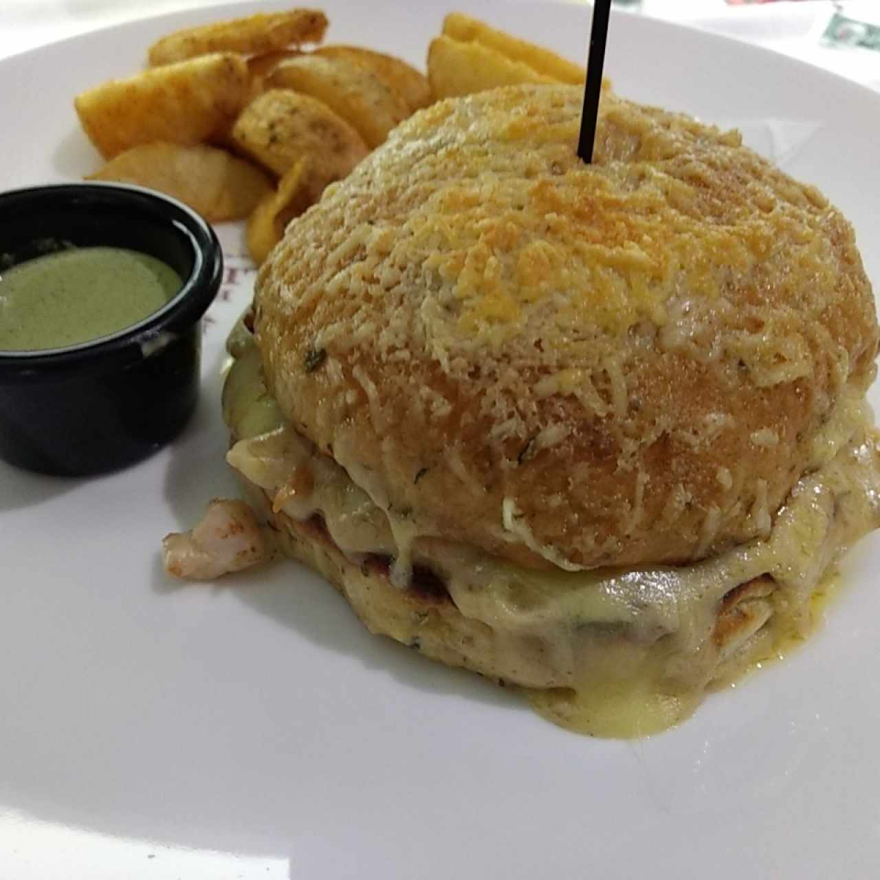 sandwich pollo champiñones 