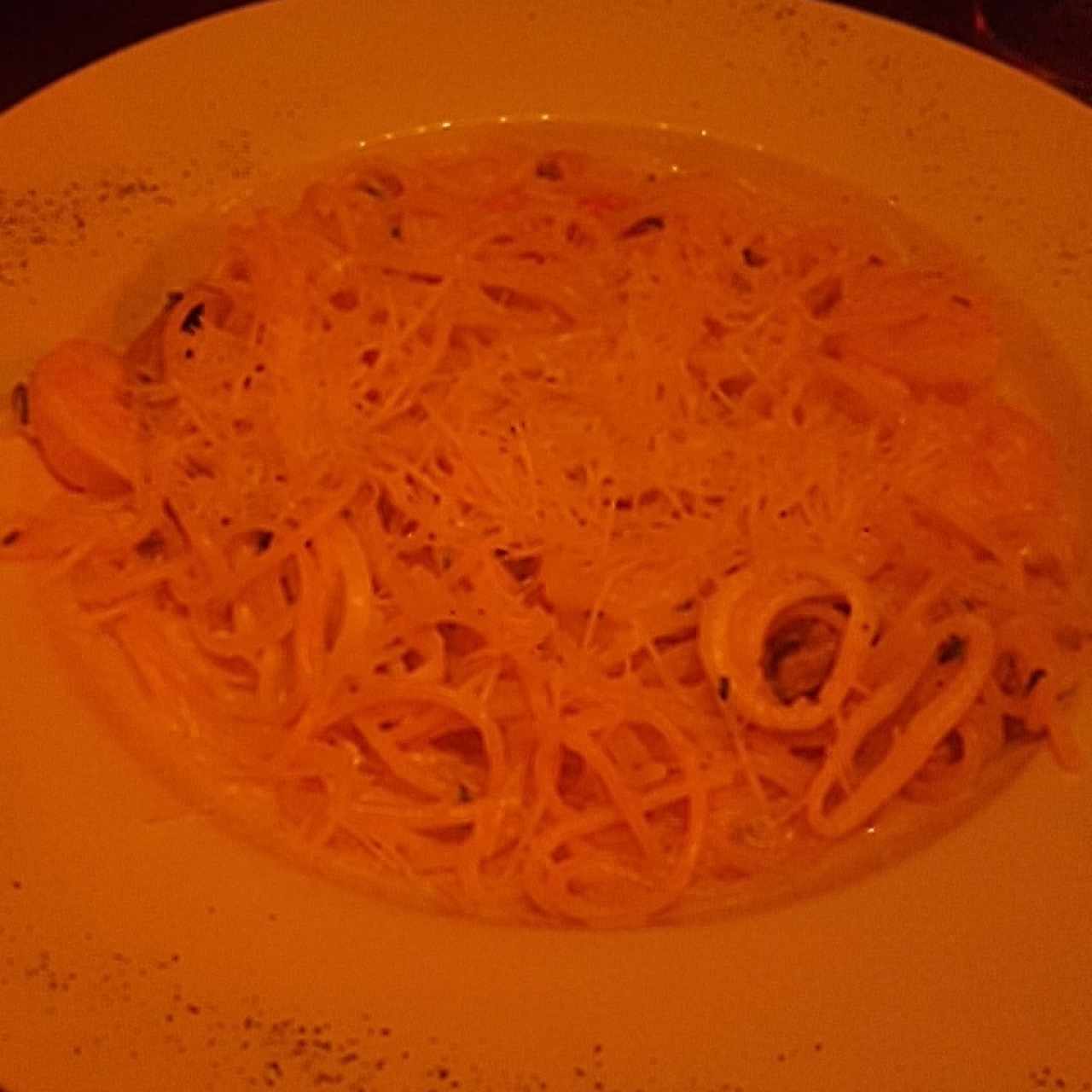 pasta con mariscos