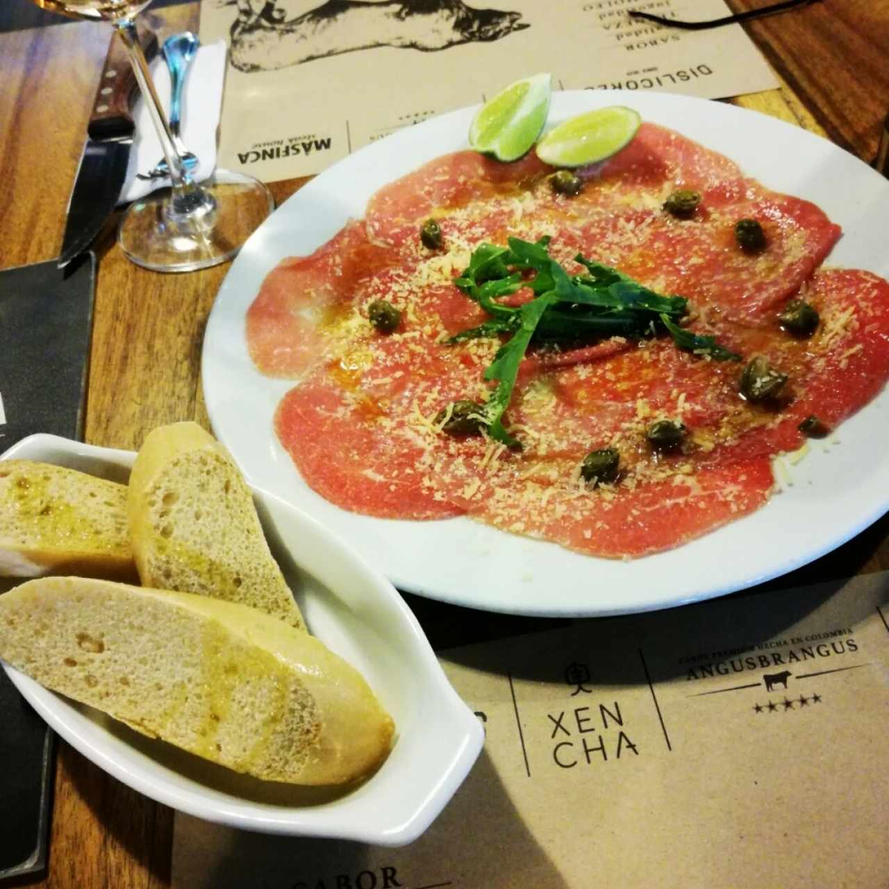 Carpaccio de res