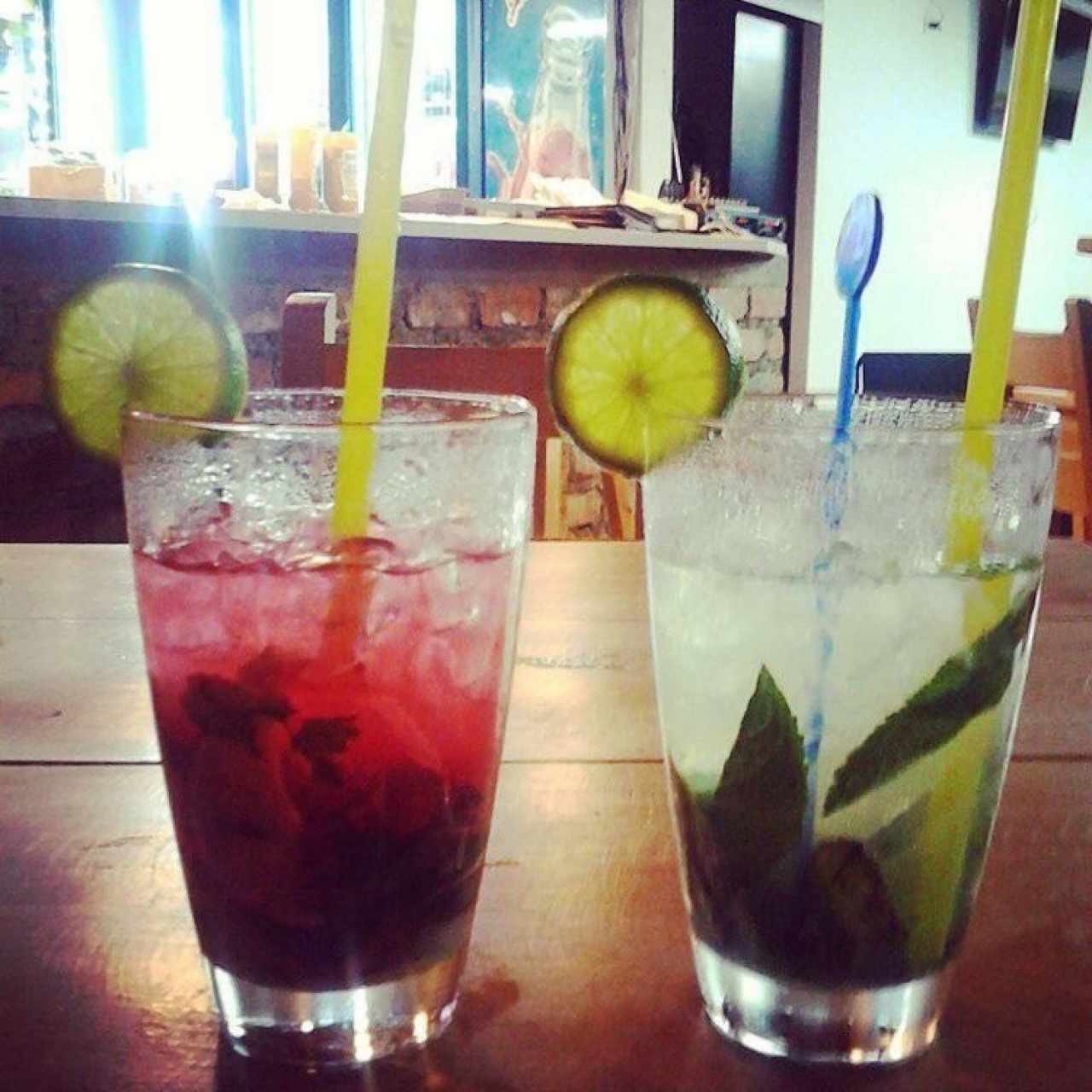 Mojitos de fresa y Mango Biche