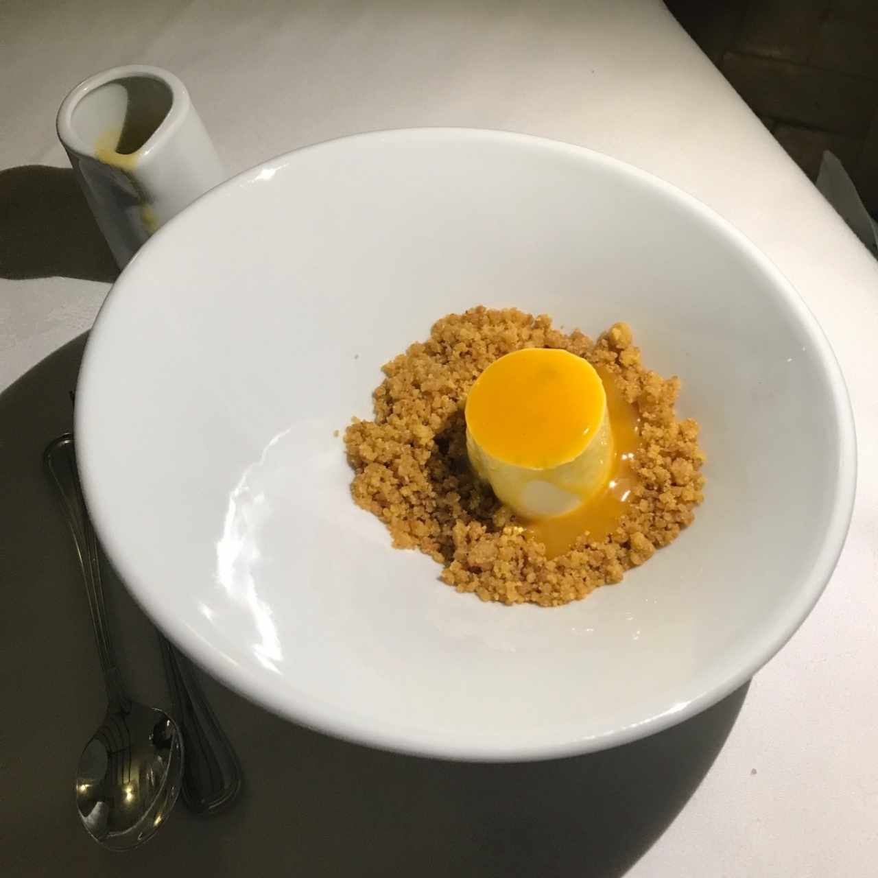 Panacotta & Crumble de Maíz 