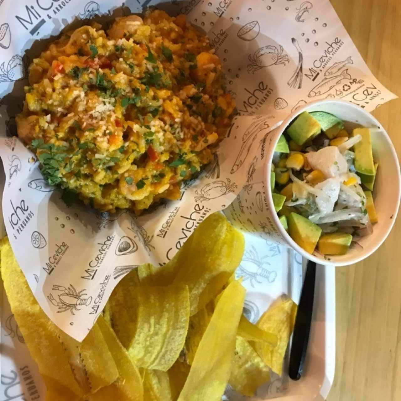 Ceviche Tradicional y Arroz peruano